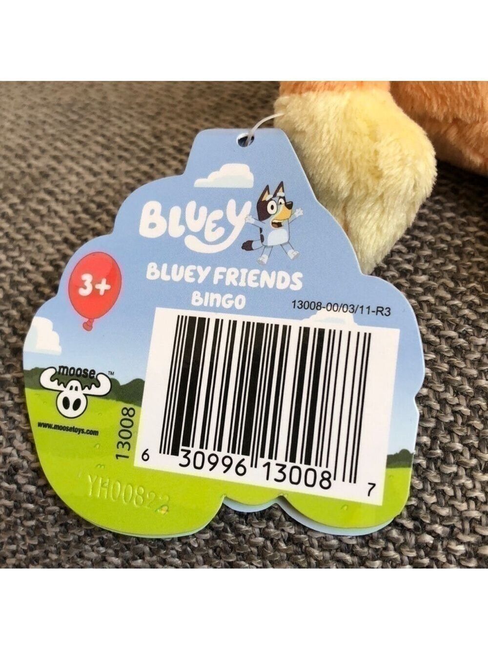 MOOSE Bluey Friends Bingo Small Plush Boy Girl Toddler Toy - Picture 4 of 9